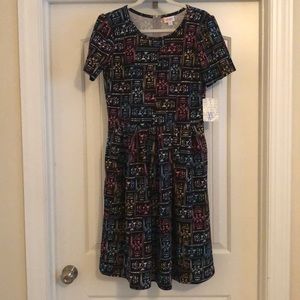 Lularoe Amelia pocket dress - XL Black Background